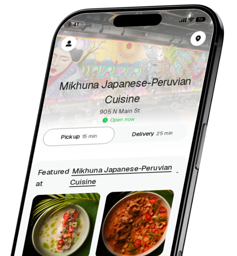 Mikhuna Japanese-Peruvian Cuisine app preview