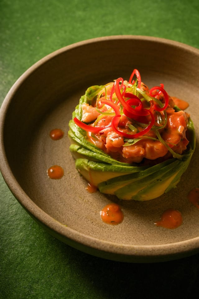 Rocoto Shrimp Avocado.