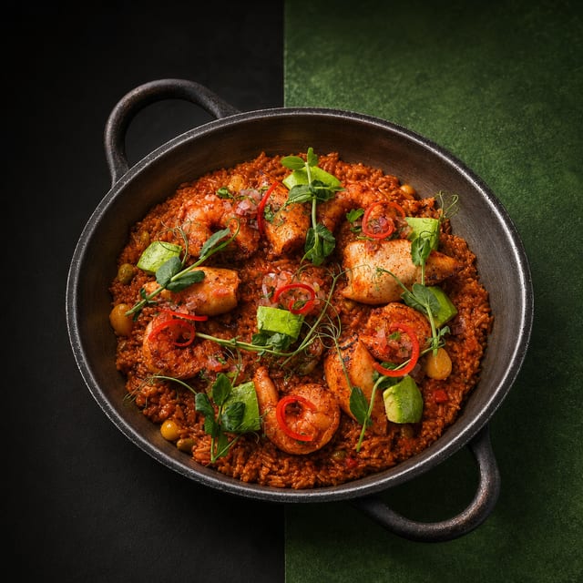 Arroz Con Mariscos.