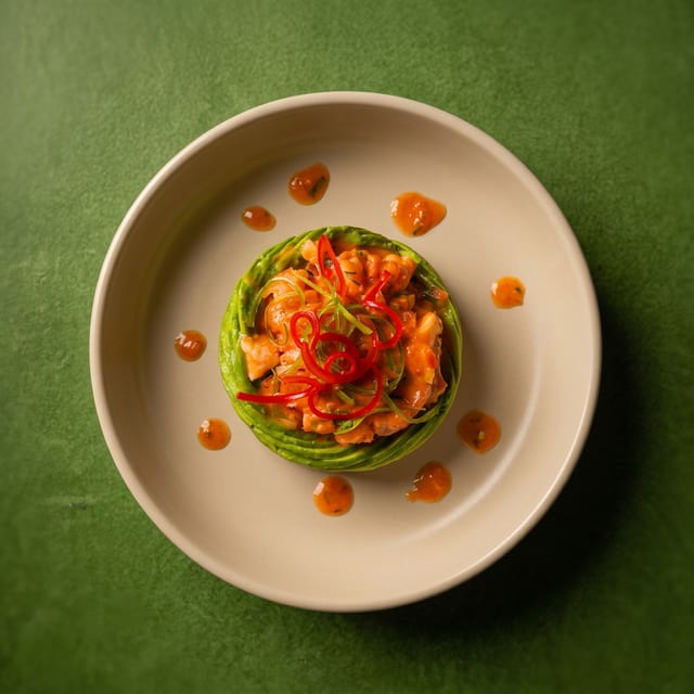 Rocoto Shrimp Avocado.