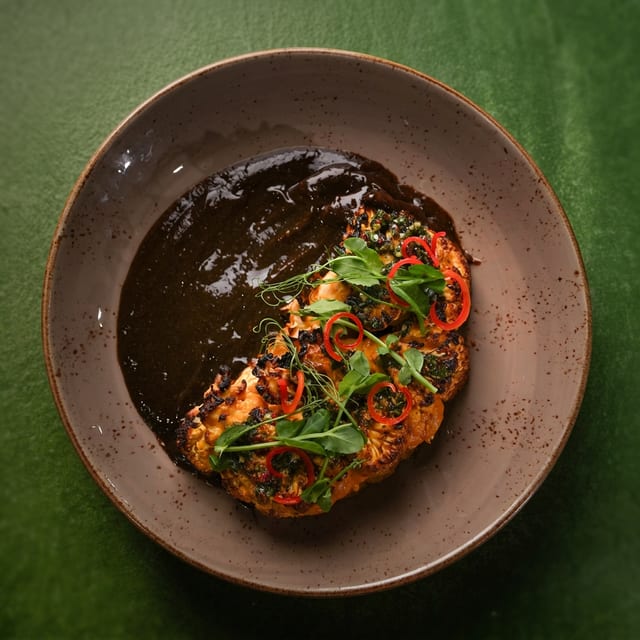 Charred Tatemada Cauliflower.