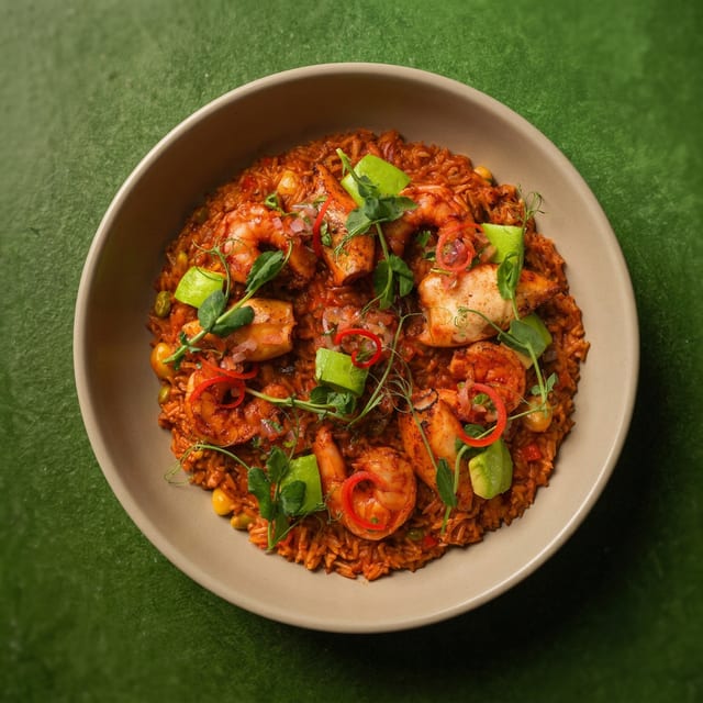 Arroz Con Mariscos.